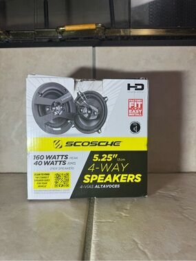 Scosche 5.25” 4-Way Car Speakers